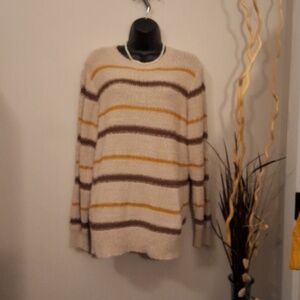 MASON & BELLE BOUCLE KNIT SWEATER SIZE LARGE